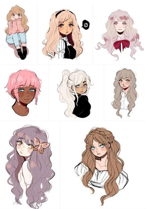 cute hair drawing ideas